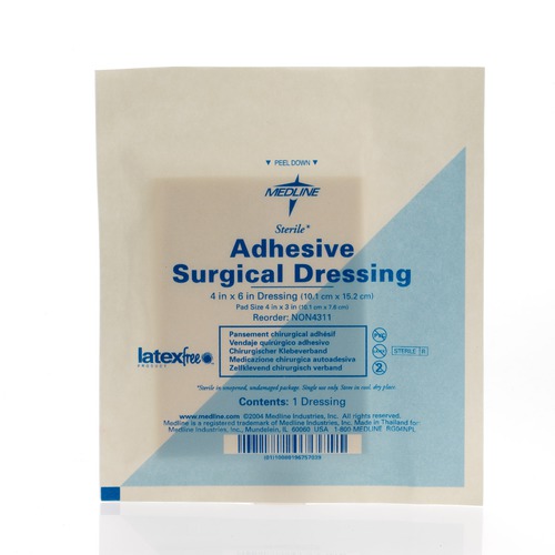 Medline Sterile Surgical Adhesive Dressings NON4311